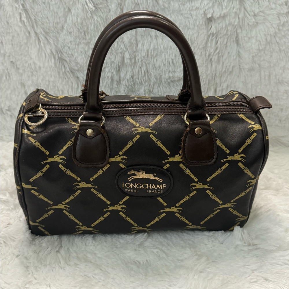 LongChamp Boston Bag all leather Vintage Long Champ